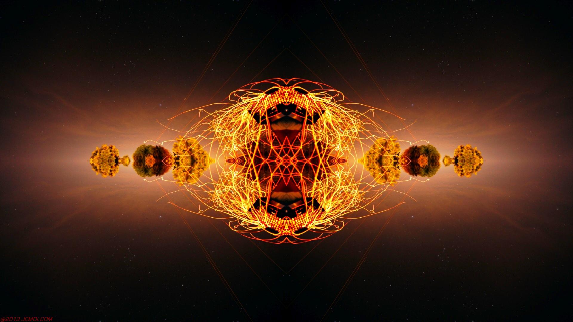 Chimney Sparks Abstract Artwork Timelapse Still Images